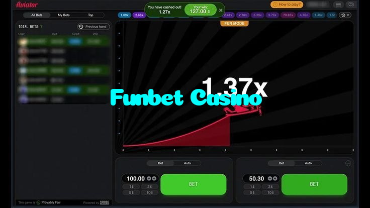 available types of Funbet Casino bet including pre-match live express and system bets